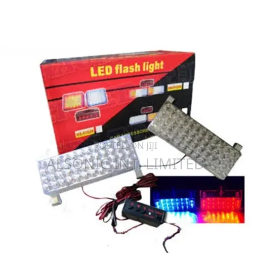 Genuine 12V LED Flash Light HS-51025 Ax (Red/Blue)