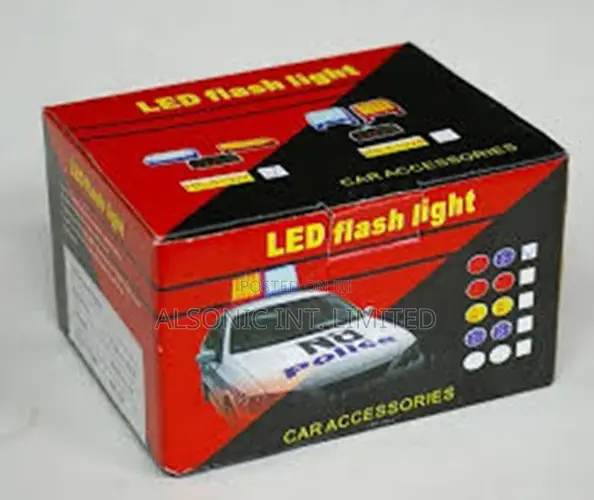 Genuine 12V LED Flash Light HS-51025 Ax (Red/Blue)