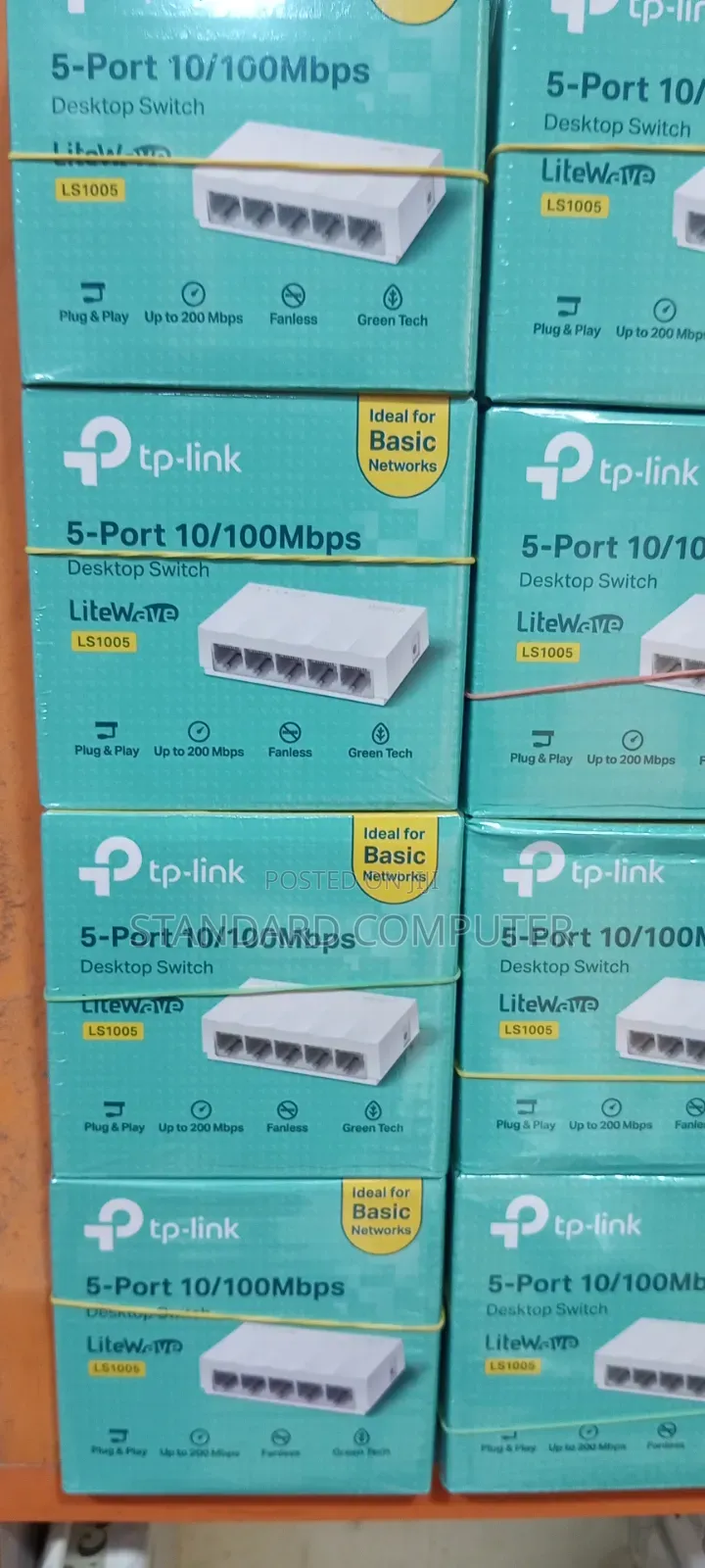 TP-Link 5-Ports 10/100mbps Desktop Switch LS1005