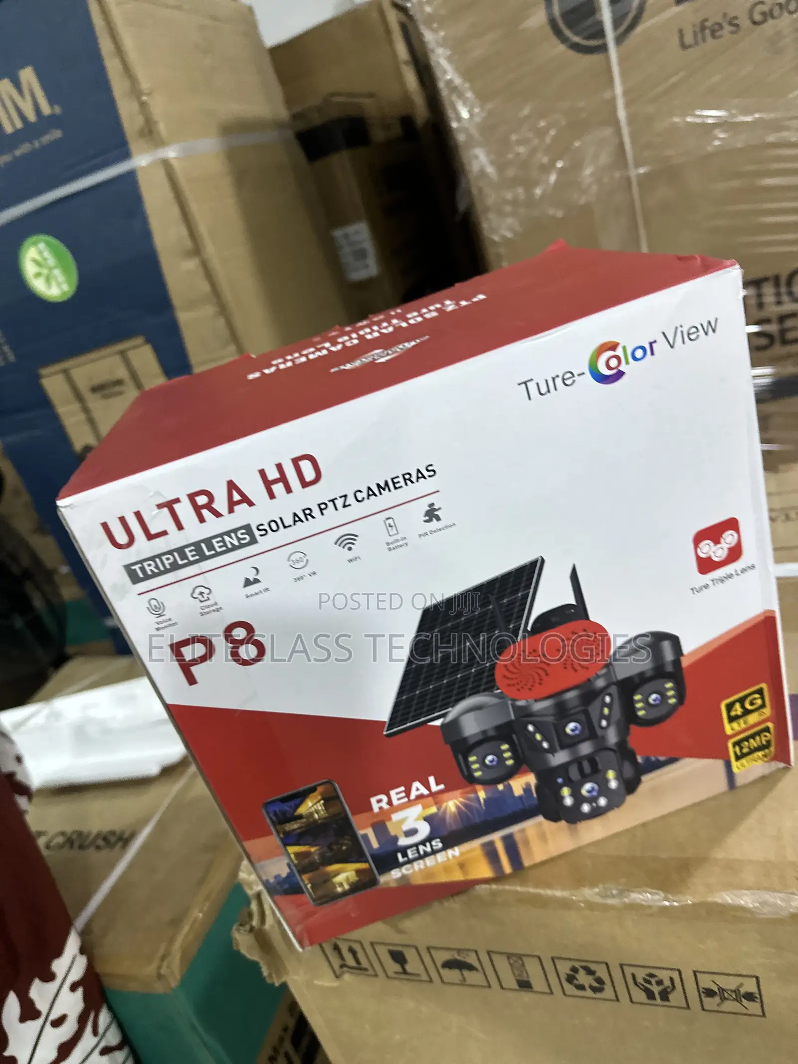 P8 Ultra HD Triple Camera Solar Surveillance Unit