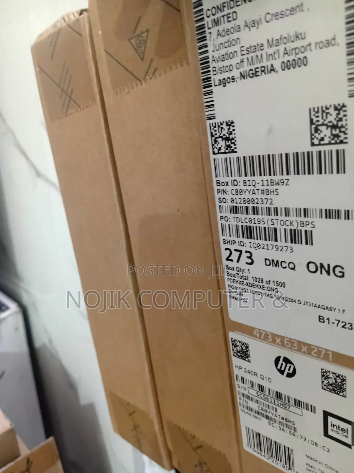 New Laptop HP 240 8GB Intel Core i3 SSD 512GB