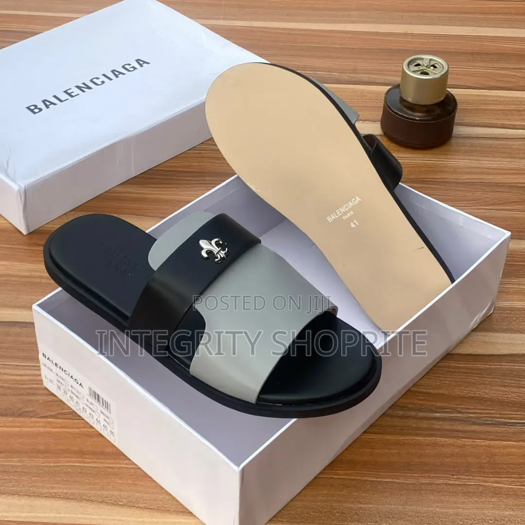 Balenciaga Grey Fleur-De-Lis Strap
