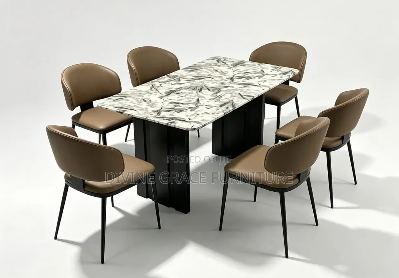 Exotic Marble Dining Table Set