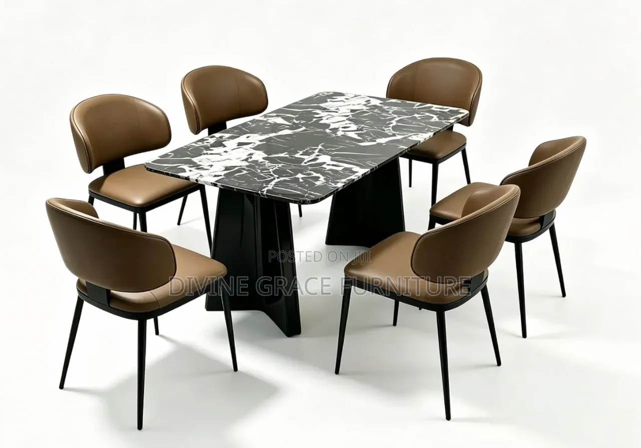 Exotic Marble Dining Table Set