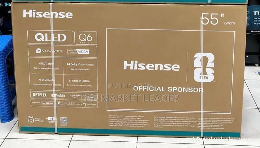 Hisens 55" Smart TV, QLED Q6Q Model