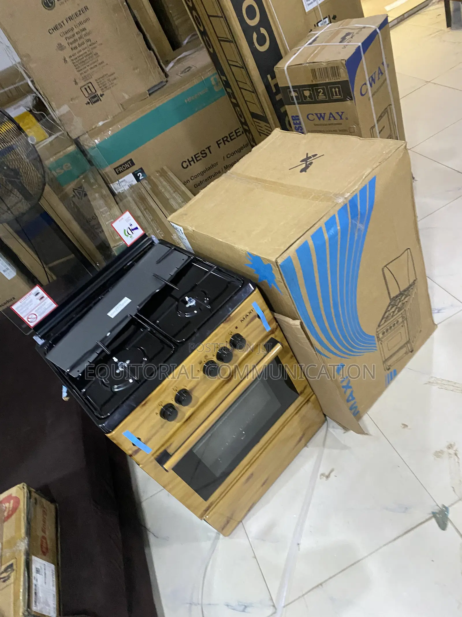 Maxi 6060 3B+1P Gas Stove Cooking Range With Oven