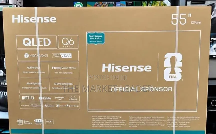 Hisens 55" Smart TV, QLED Q6Q Model