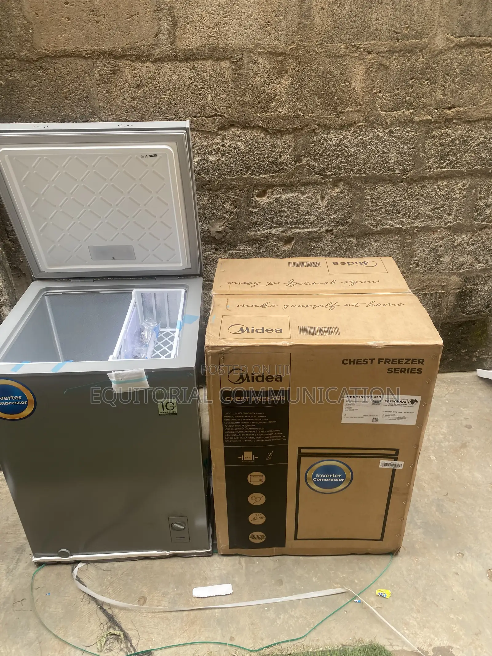 Midea MDRC265FZG43D 142L Home Deep Freezer Inverter
