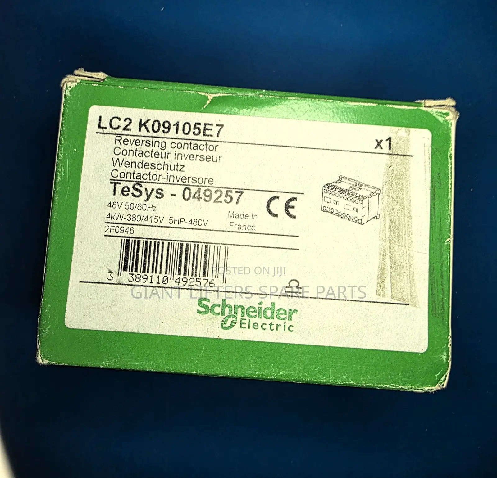 Lc2k09105e7 Reversing Contactor – Tesys K, 48v AC, 9a