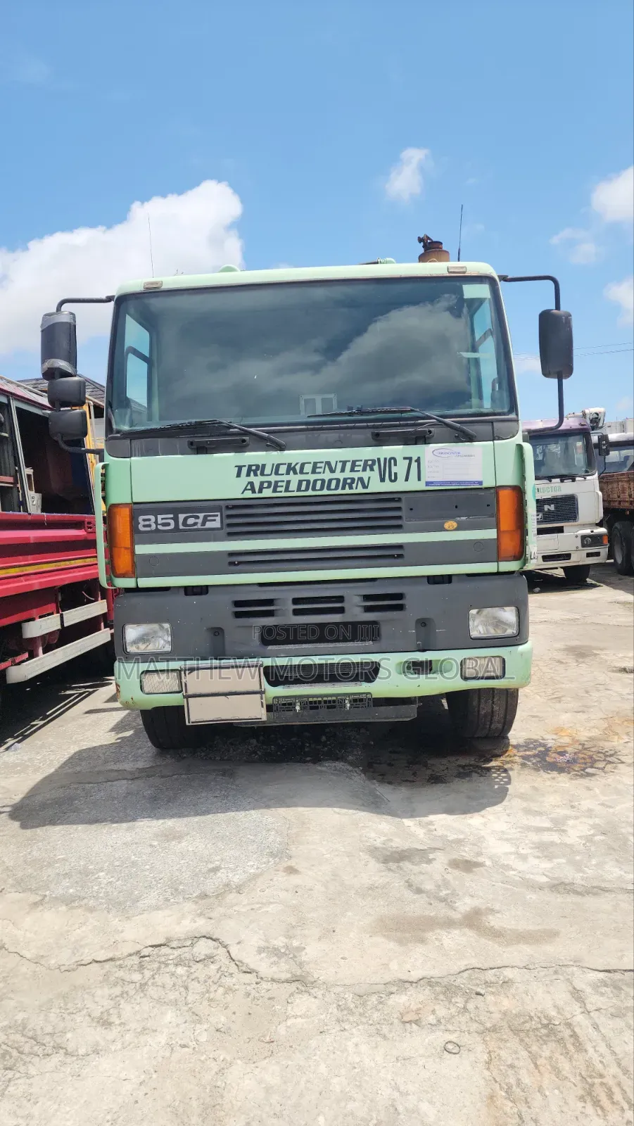 Clean Foreign Used Daf Sewage Truck 12 Tires