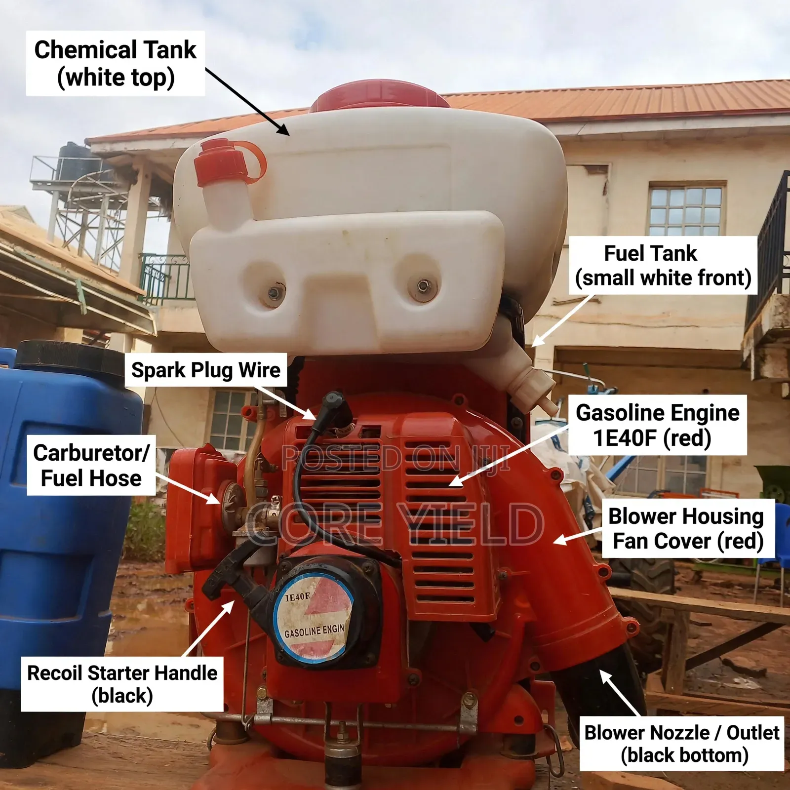 Original 1E40F Motorized Knapsack - 2 in 1 Fumigation & Spraying