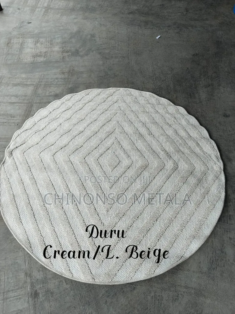 Nordic Turkish Round Duru Mats 5ft by 5ft