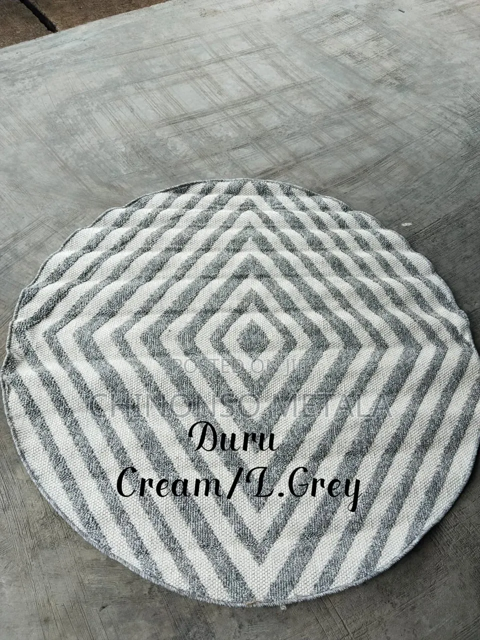 Nordic Turkish Round Duru Mats 5ft by 5ft