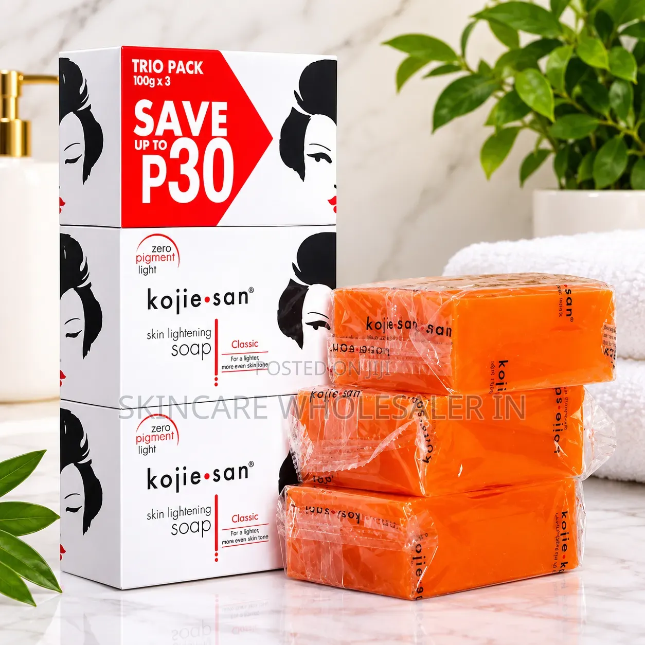 Kojie San Soap (3 in 1 Pack) Original