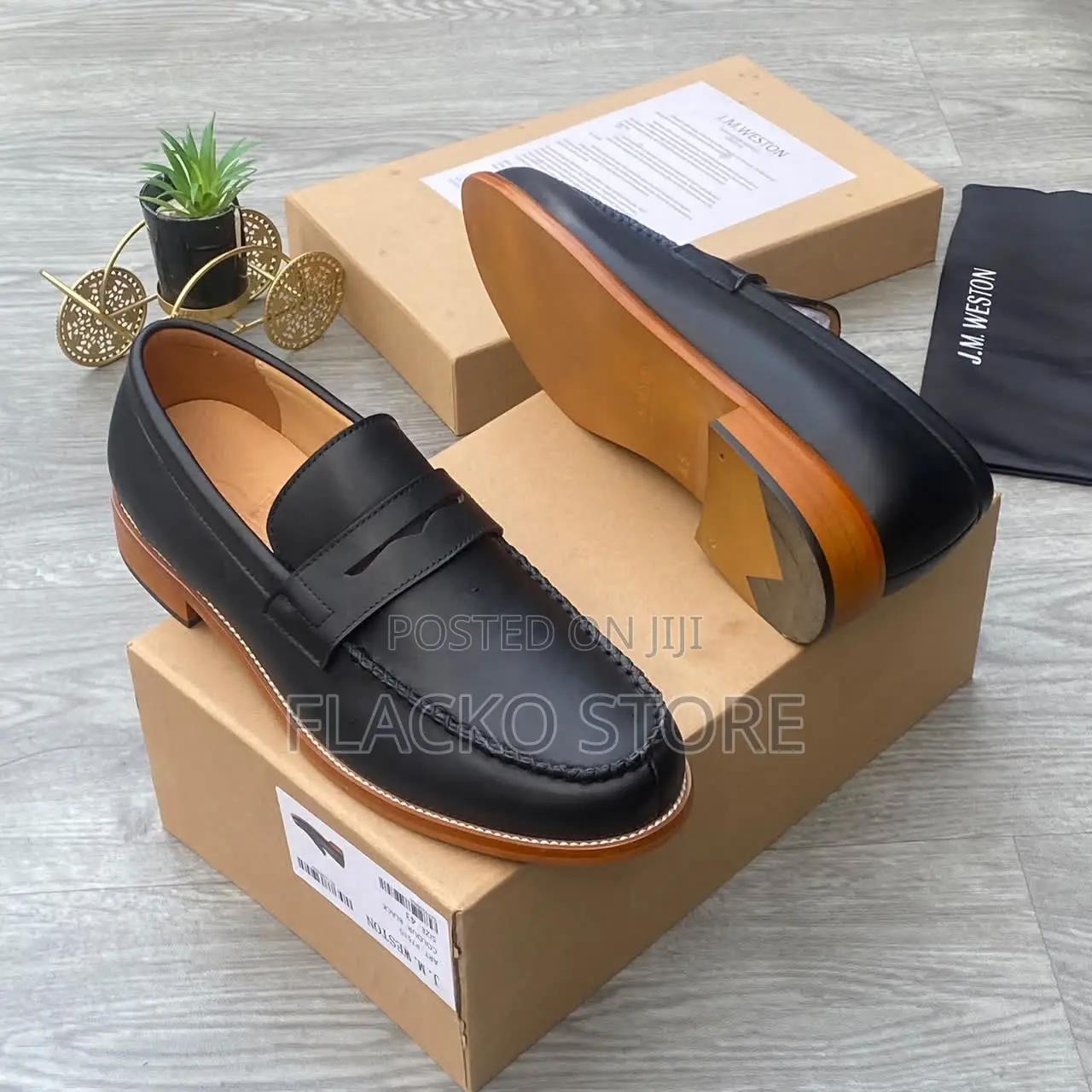 Exclusive J.M. Weston Luxury Loafers Shoes