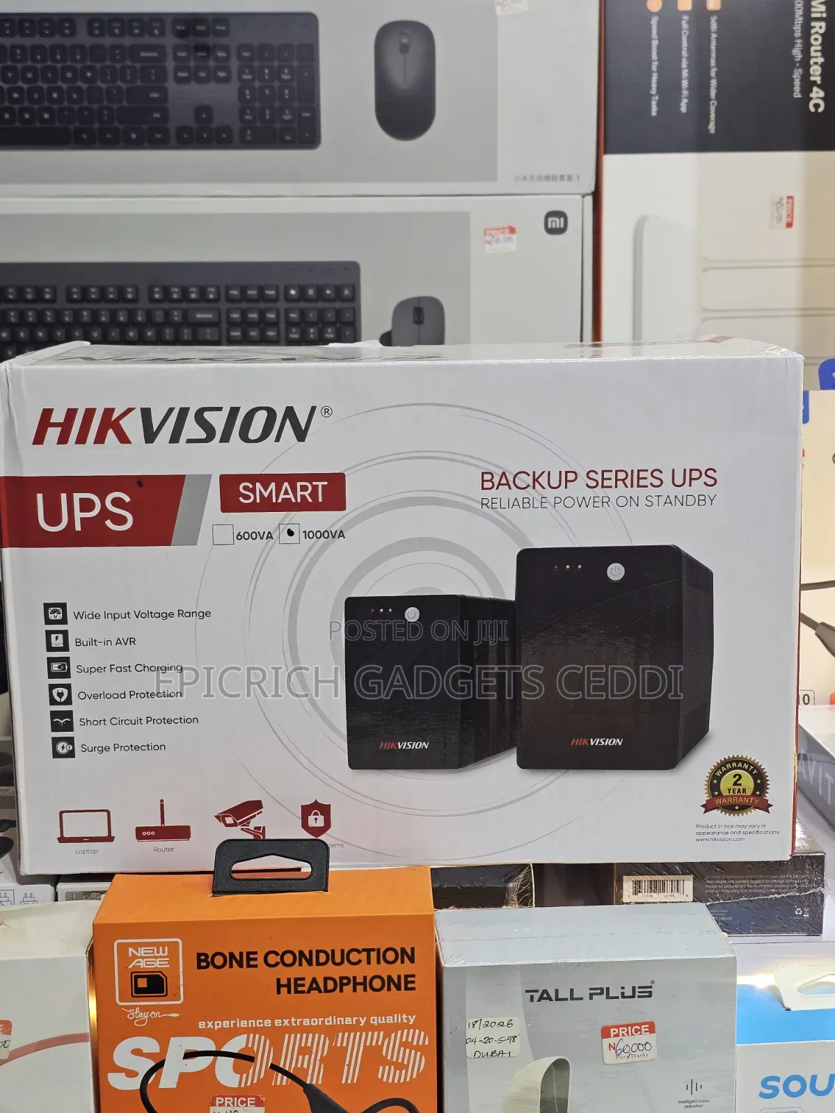 1000VA 600W Smart UPS by Hikvision