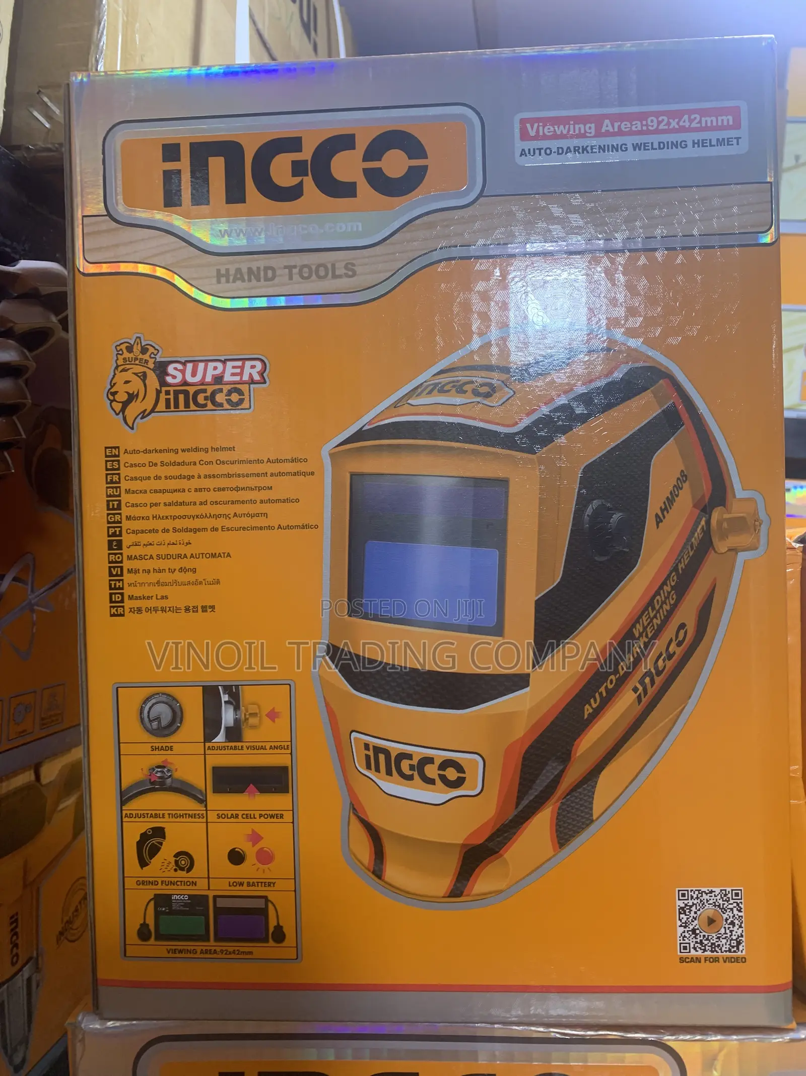 INGCO Auto-Darkening Welding Helmet - SUPER INGCO