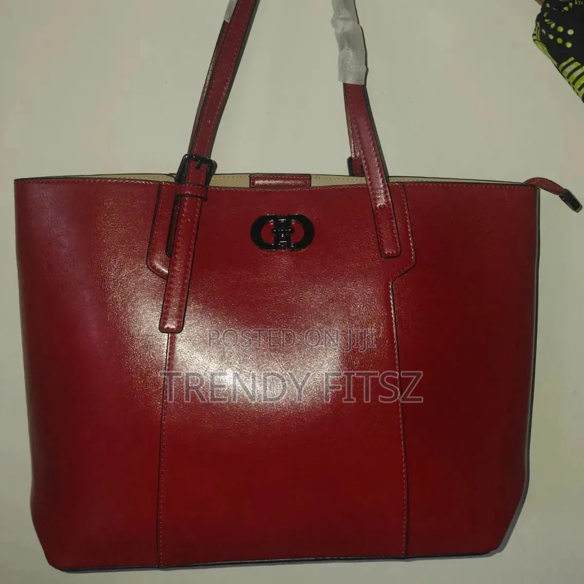 3-in-1 Luxury Red Tote Bag From Holley.vivi Office Bag+ Wallet+Strap