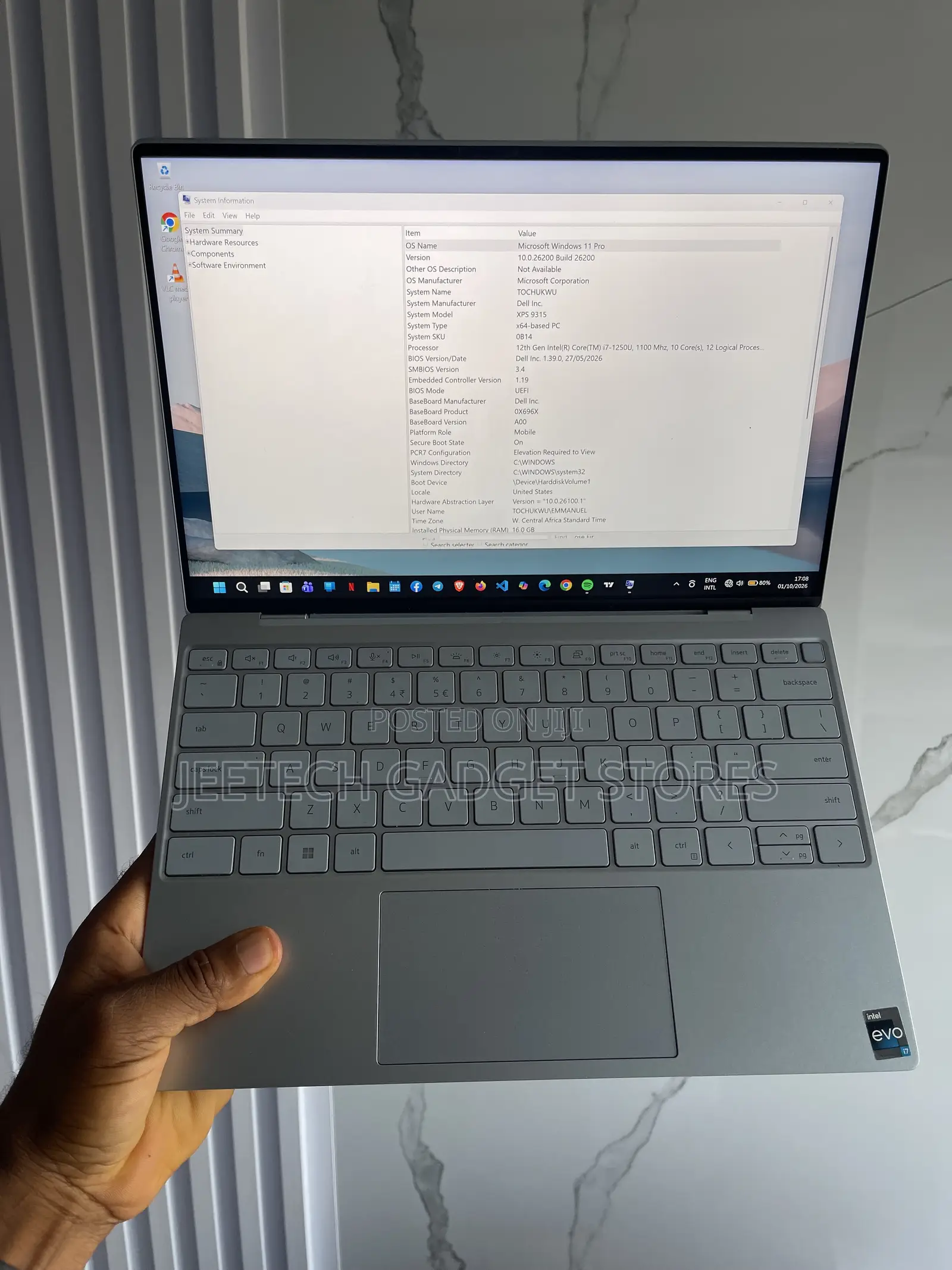 Laptop Dell XPS 13 9315 16GB Intel Core i7 SSD 1T