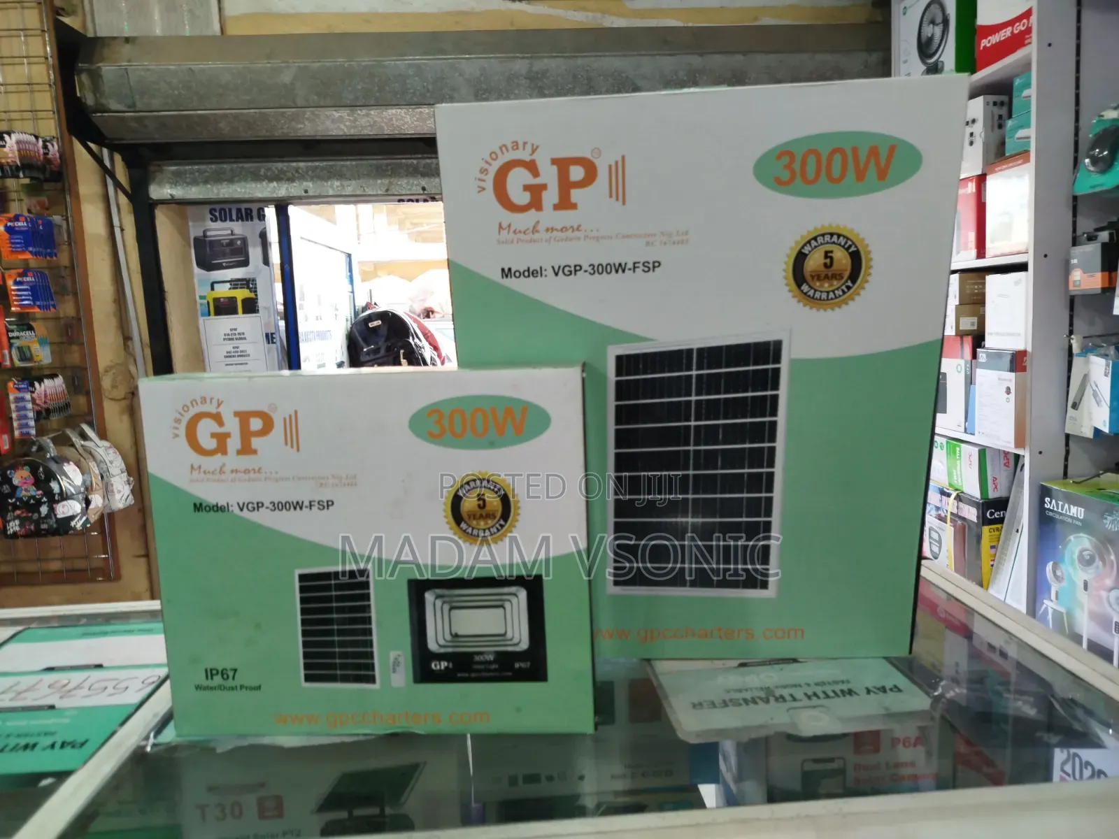 GP 300W Solar Powered Floodlight