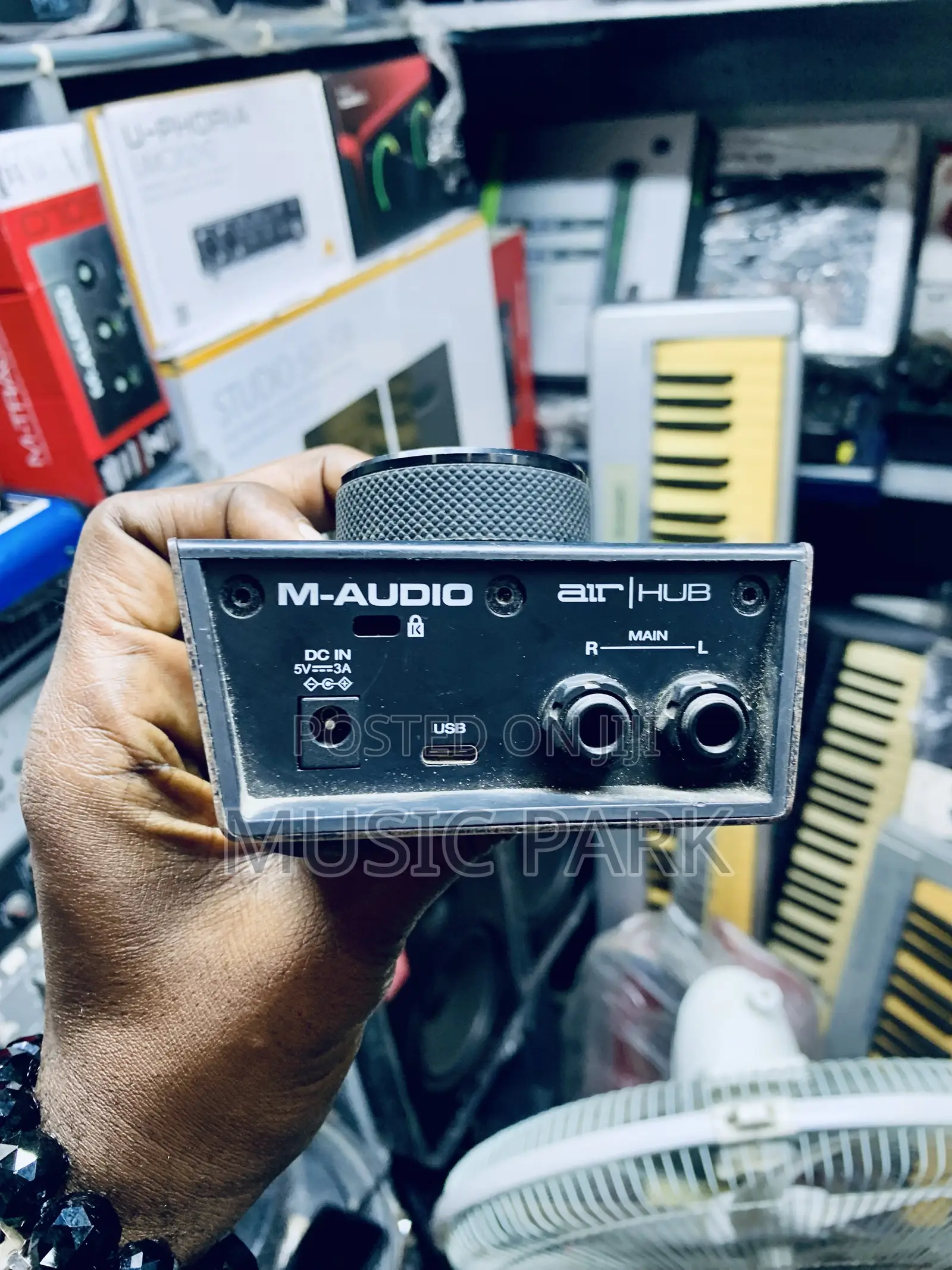 The M-Audio AIR Hub, a USB Monitoring Interface and 3-Port USB Hub