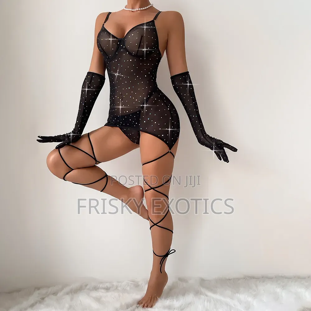 2pcs Amaya Lingerie Set With Thigh Strap