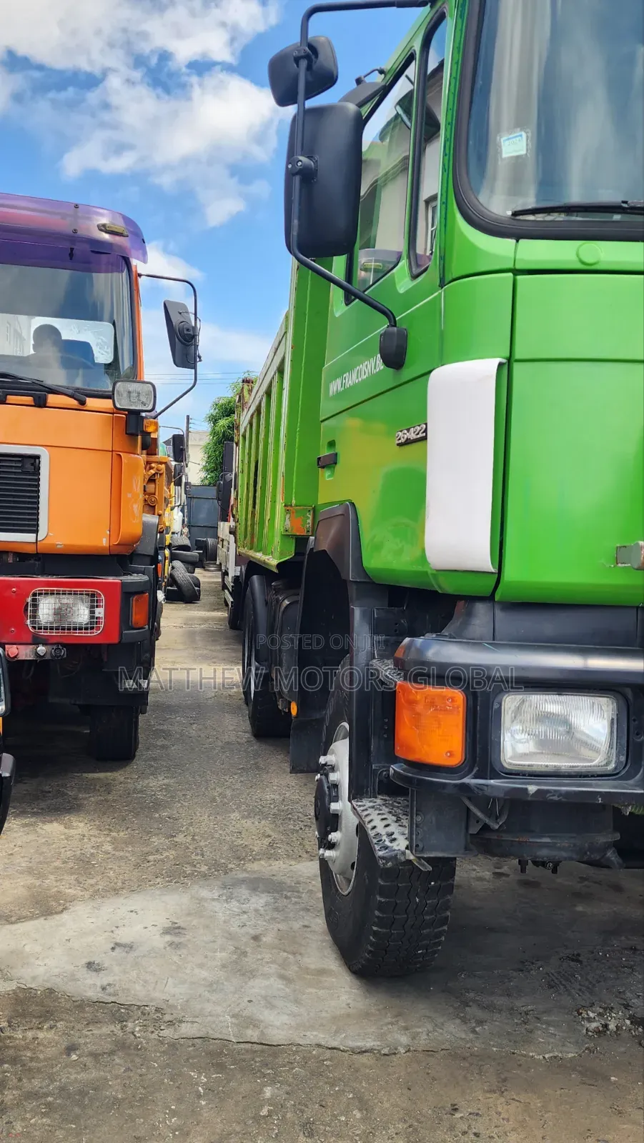Clean Foreign Used Man Diesel Tipper With Auxiliary
