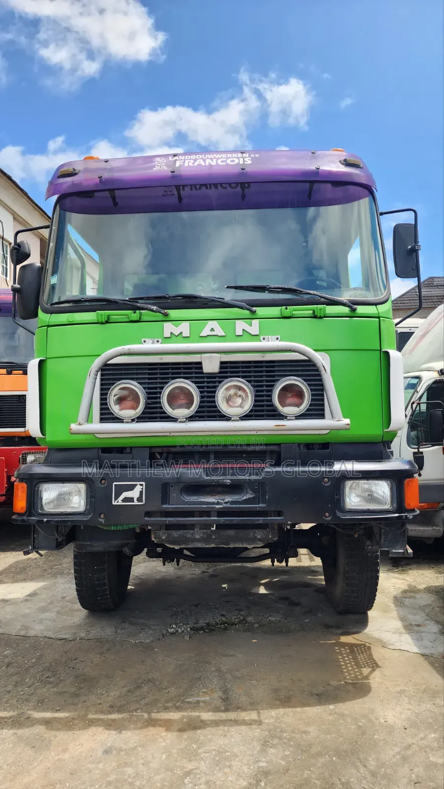 Clean Foreign Used Man Diesel Tipper With Auxiliary