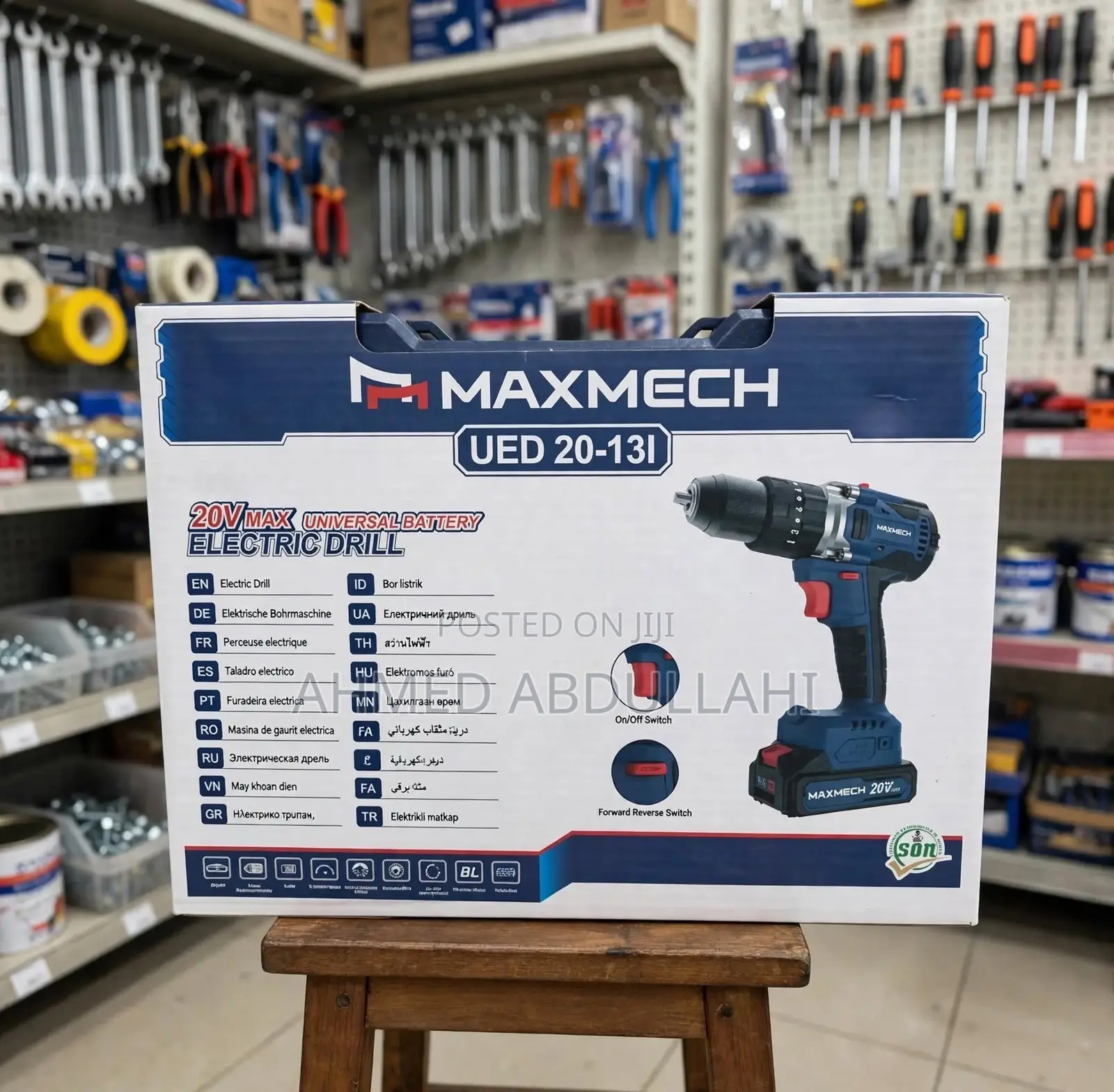 Maxmech 20v Max Lithium Cordless Drill Driver Ued 20-13i