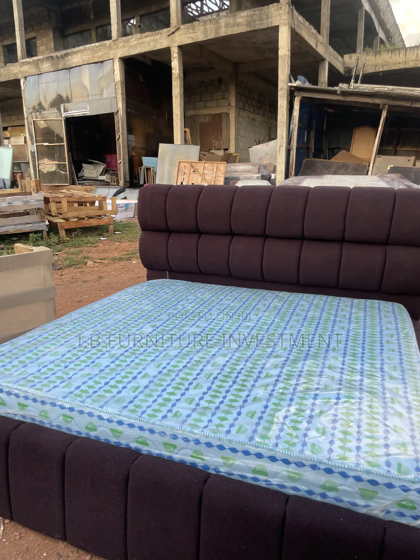 Brown Puddle Design 6 by 6 Bedframe