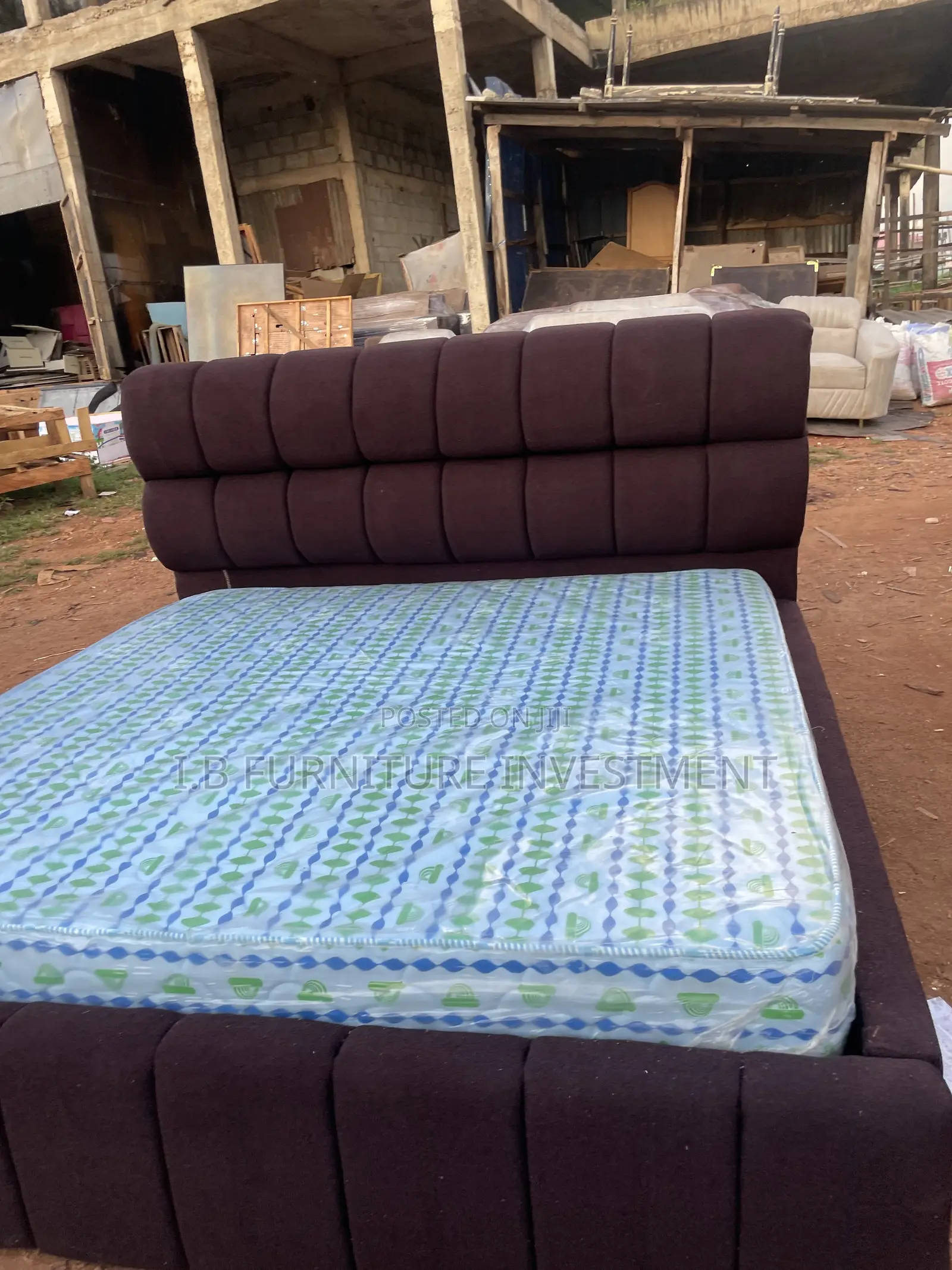 Brown Puddle Design 6 by 6 Bedframe