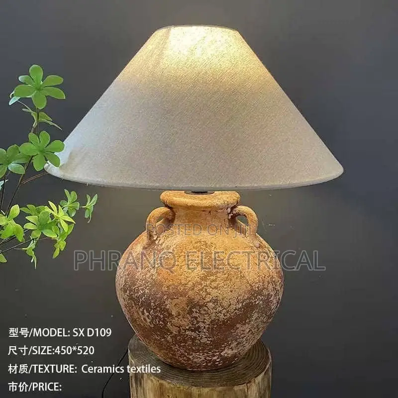 Vintage-Style Ceramic Jar Table Lamps