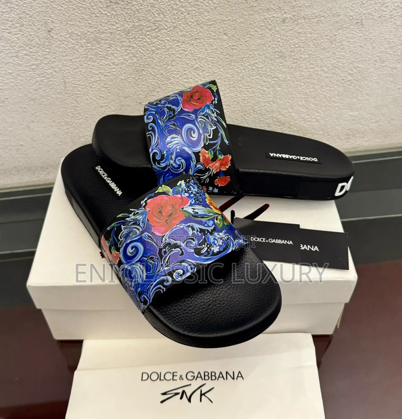 Dolce Gabbana Luxury Men's Slides Best Quality Well Branded Package