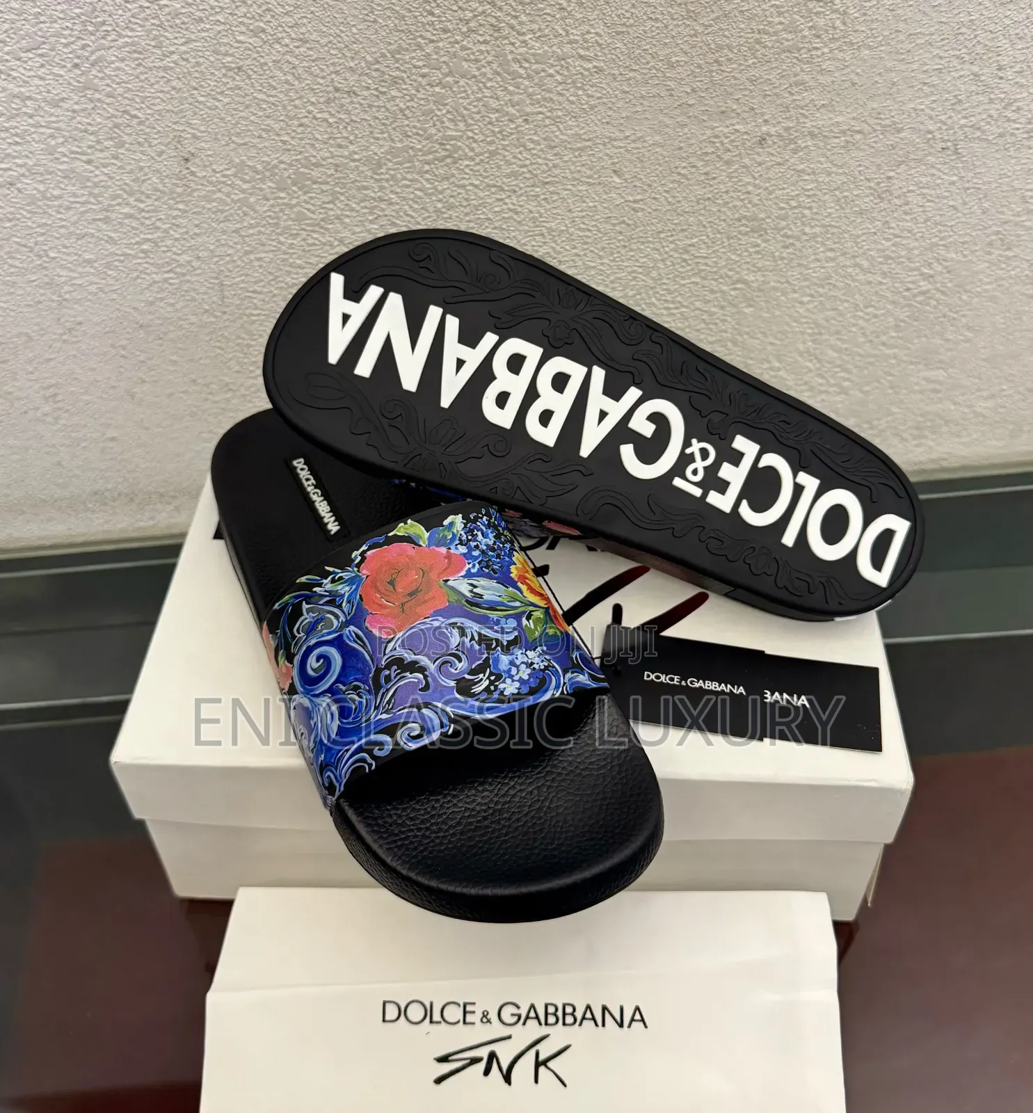Dolce Gabbana Luxury Men's Slides Best Quality Well Branded Package