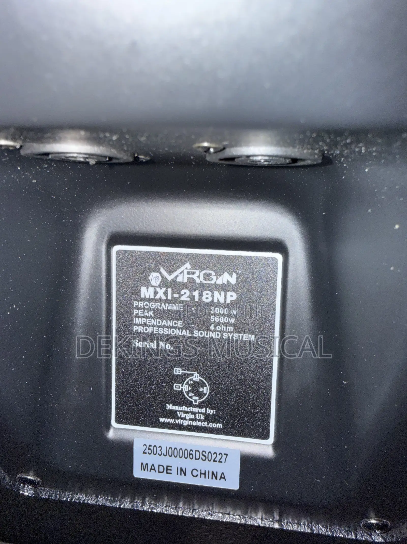 MXI218 Virgin Double Subwoofer With Two 18inches Woofers