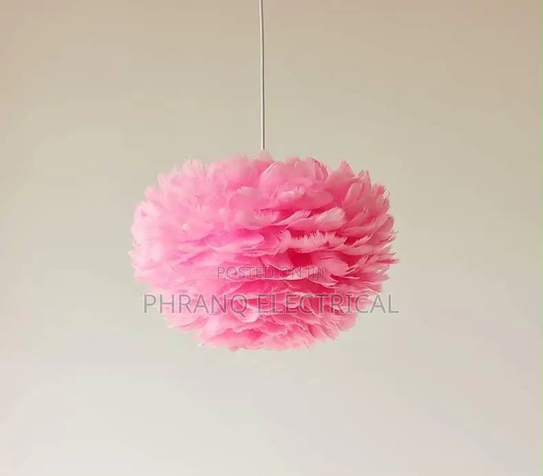 Nordic Modern White Feather Chandelier
