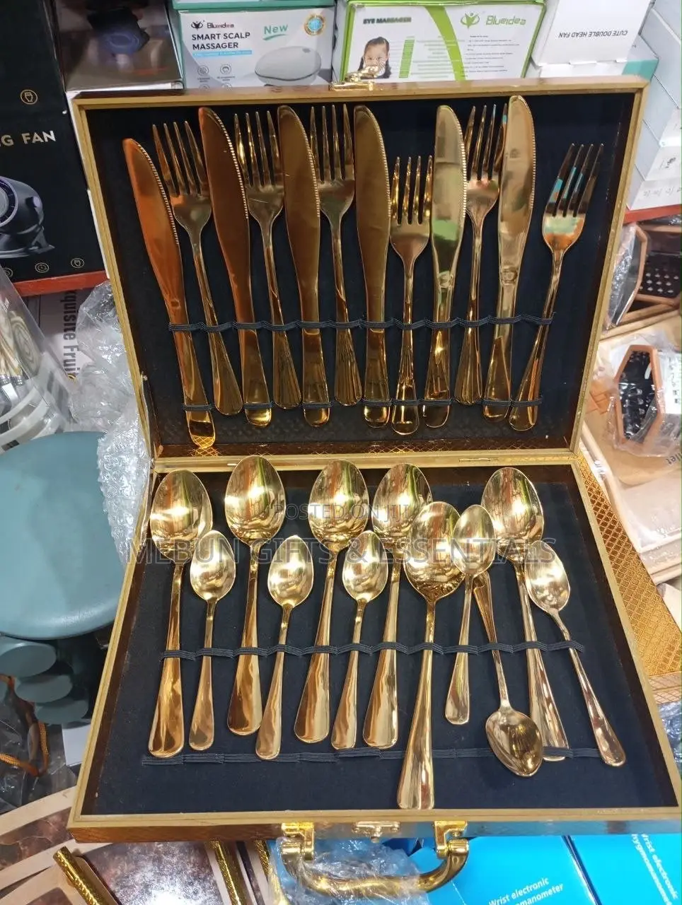 Set of 24pcs Gold Plated Cutlery