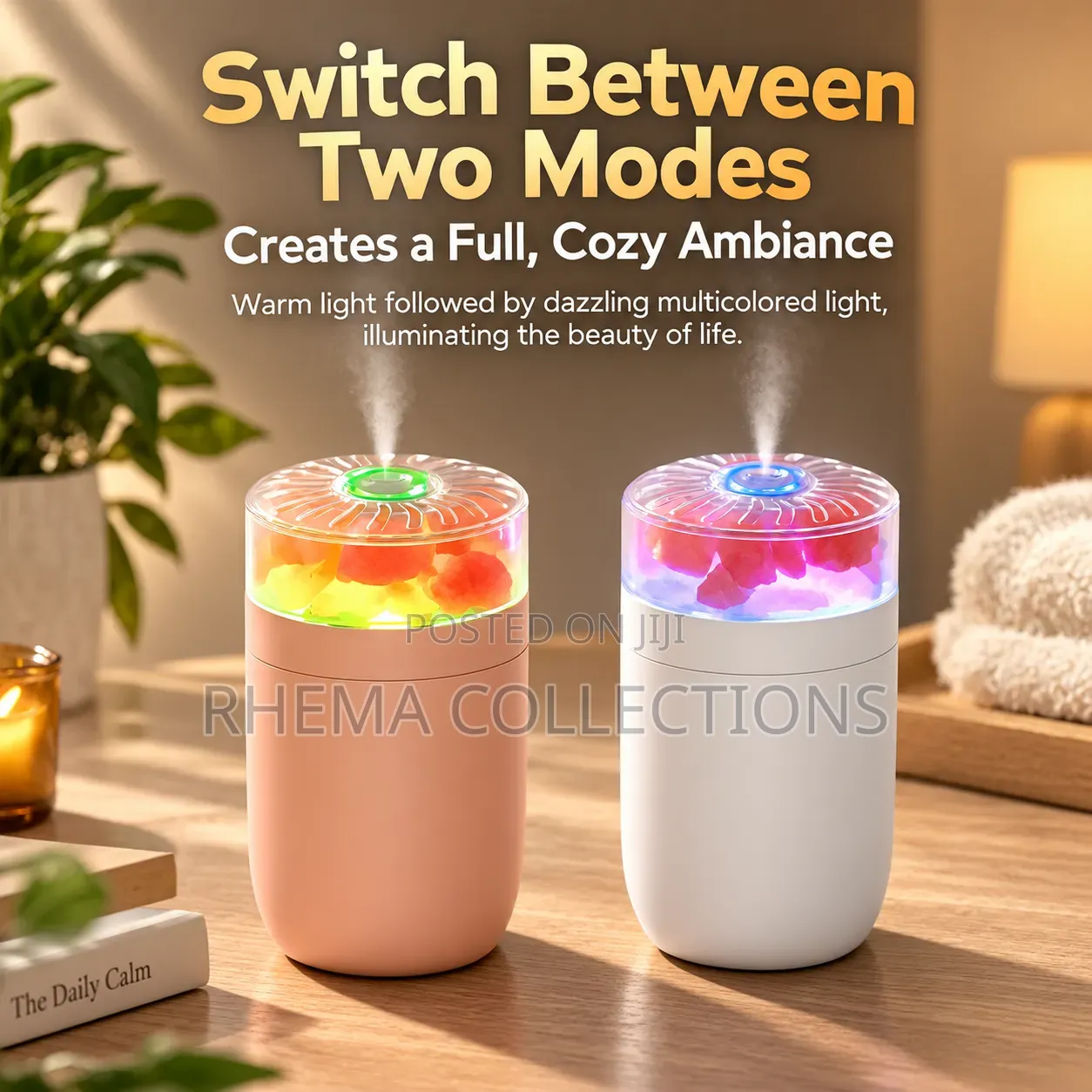 Rechargeable /Home/Office Crystal Salt Humidifier