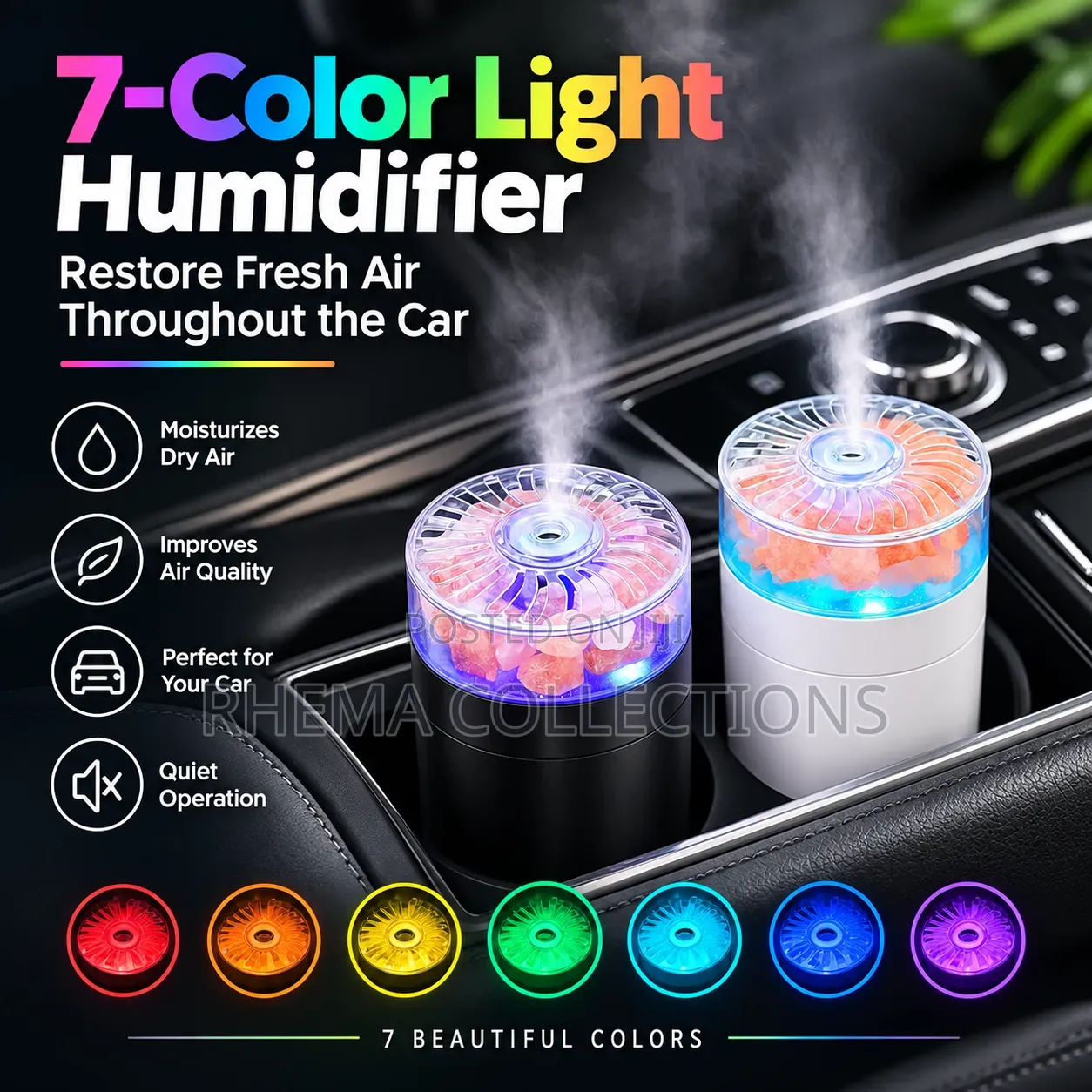 Rechargeable /Home/Office Crystal Salt Humidifier