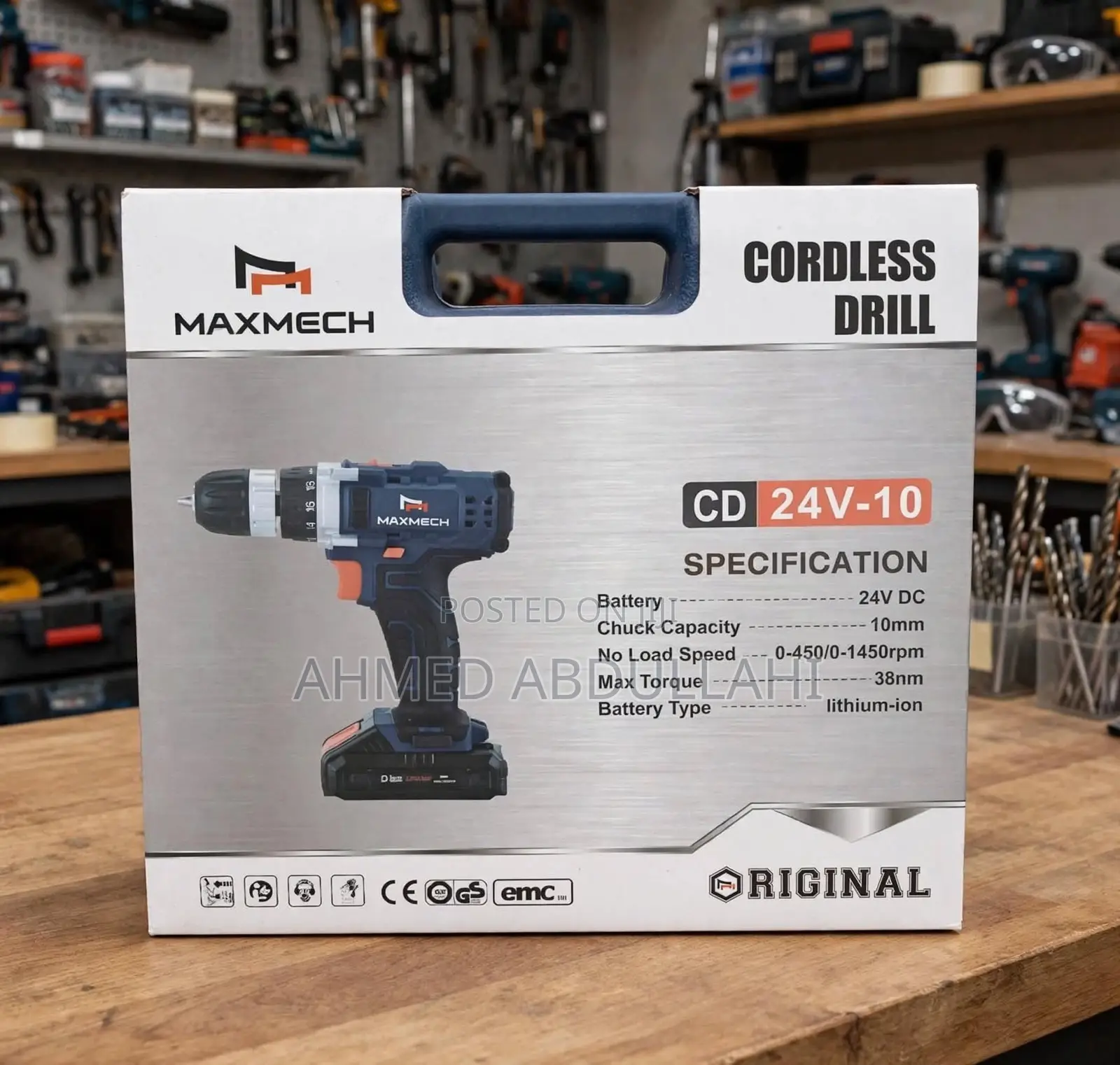 Maxmech Cd 24v-10 Cordless Drill