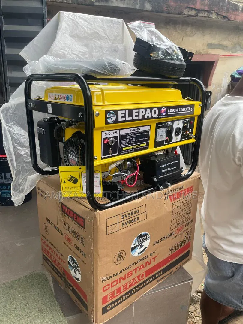 Elepaq Sv7800E2.4.5KVA(key Start) Gasoline Generator.