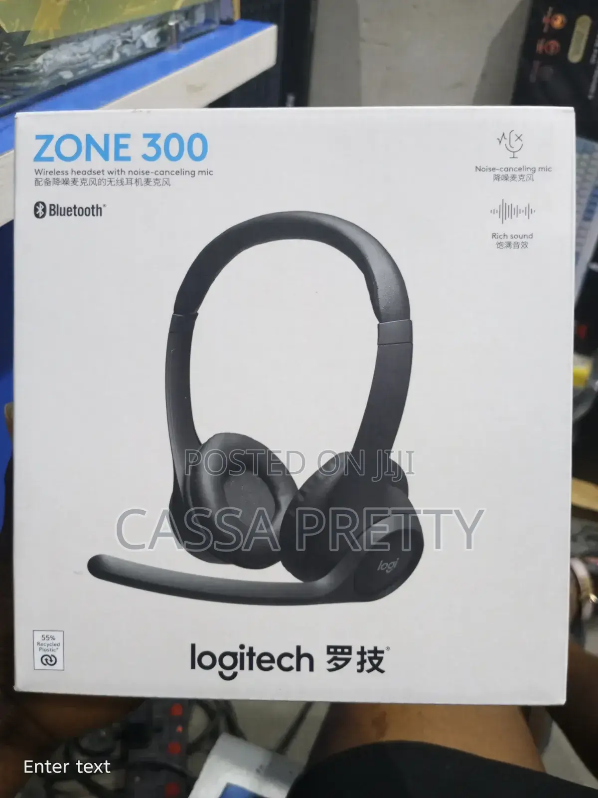 Logitech Wireless Bluetooth Headset With Noise-Canceling Mic