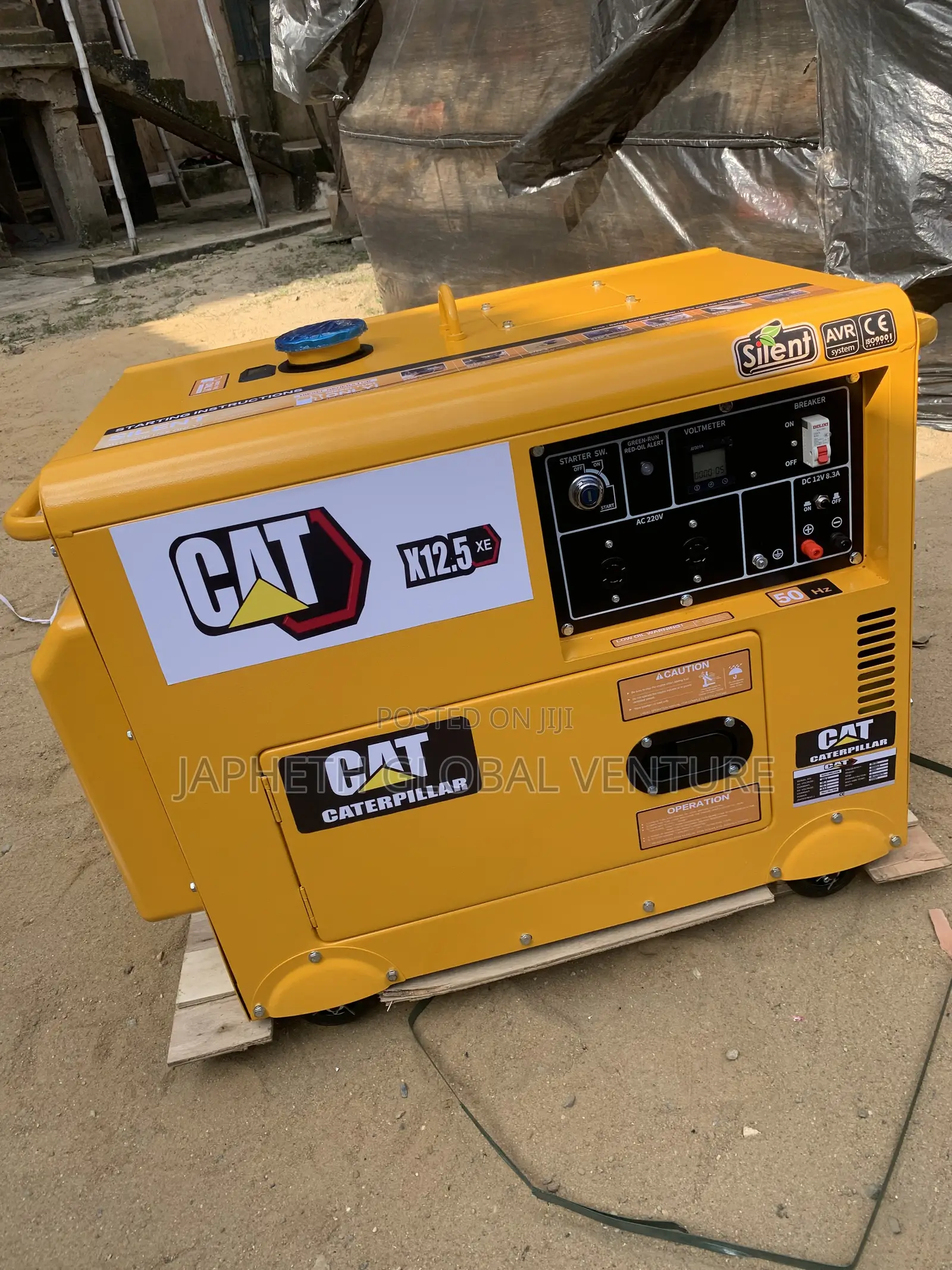 CAT X12.5KVA Soundproof Diesel Generator – Heavy Duty Power Supply