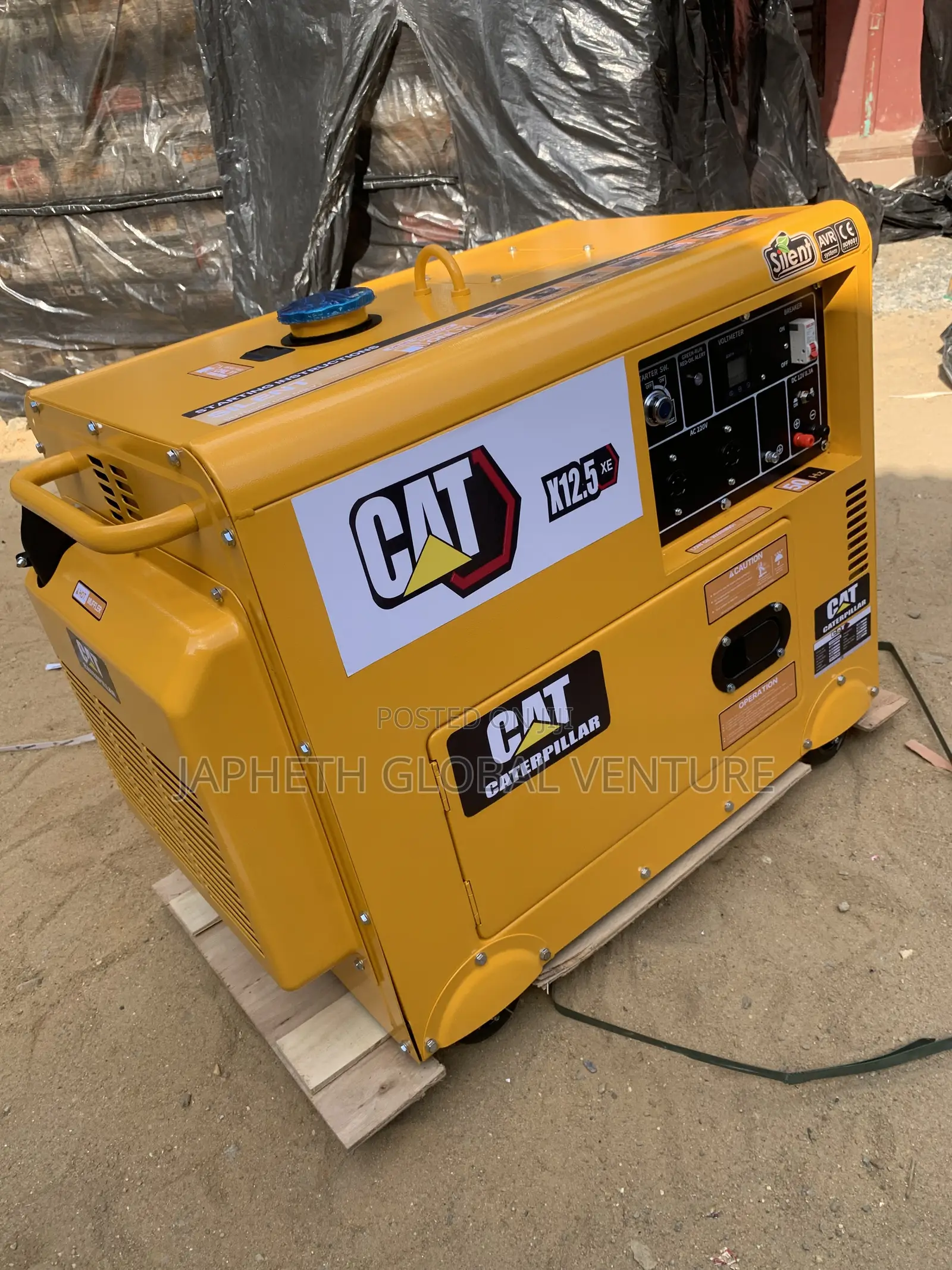 CAT X12.5KVA Silent Generator – Efficient Diesel Power for Commercial