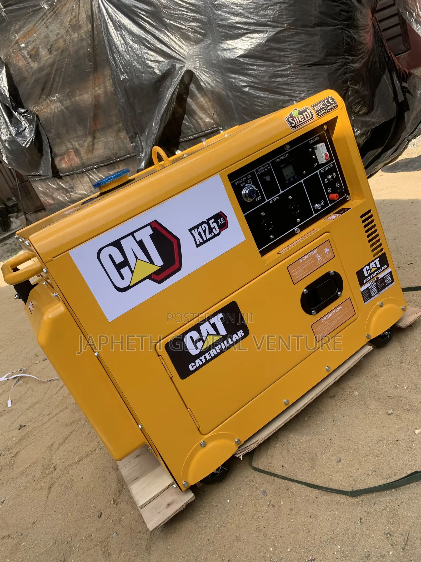 CAT 12.5KVA Soundproof Generator – Reliable Electricity for Homes