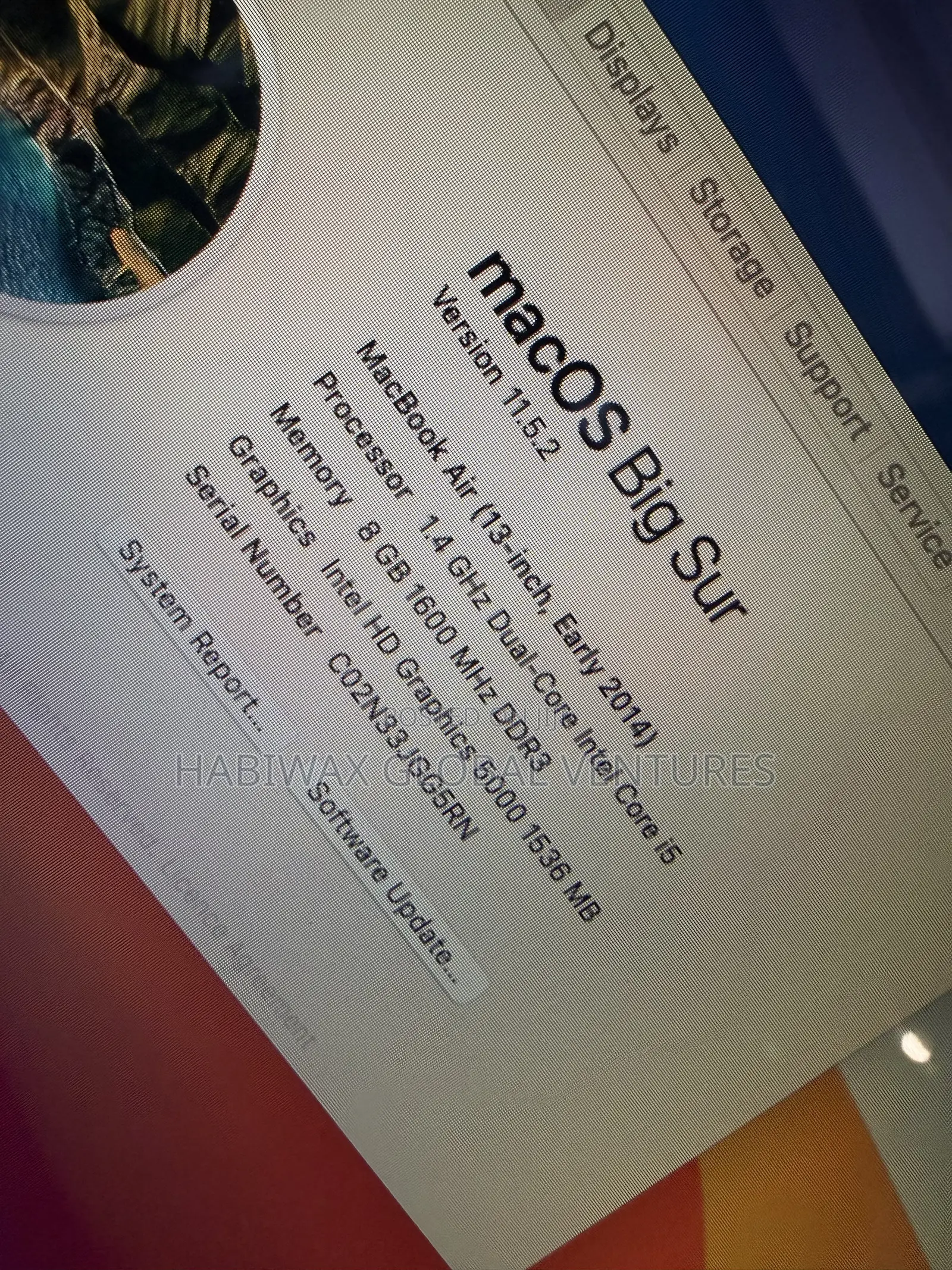 Laptop Apple MacBook Air 2014 8GB Intel Core i5 SSD 128GB