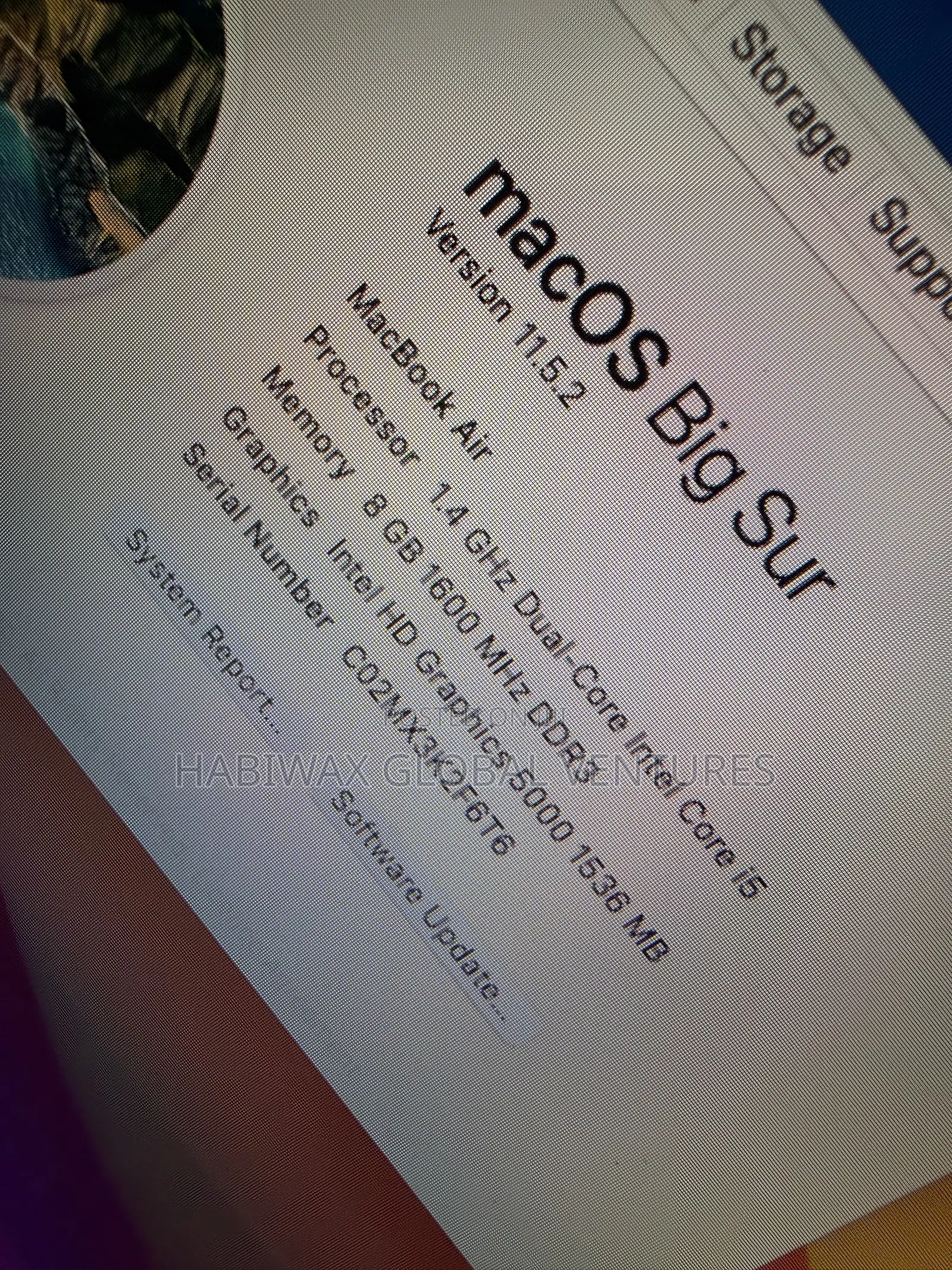 Laptop Apple MacBook Air 2013 8GB Intel Core i5 SSD 128GB