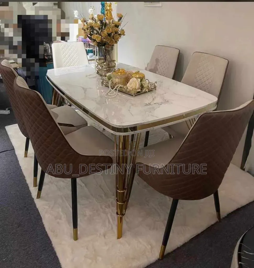 6 - Seater Marble Dining Set