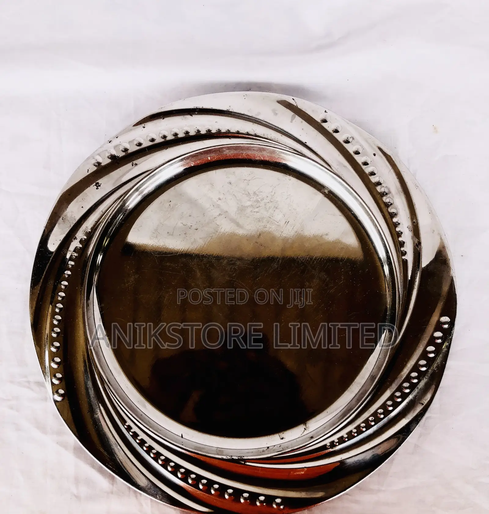 Pearl Stainless Charger Plate (Silver)