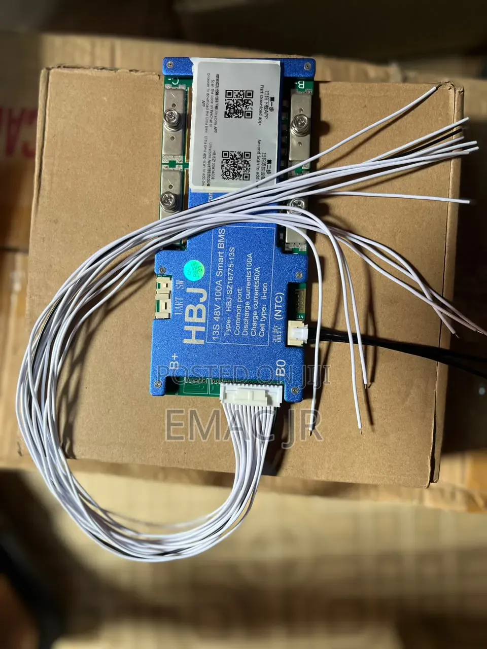 HBJ 13s 48v 100a Smart BMS (Battery Management System)